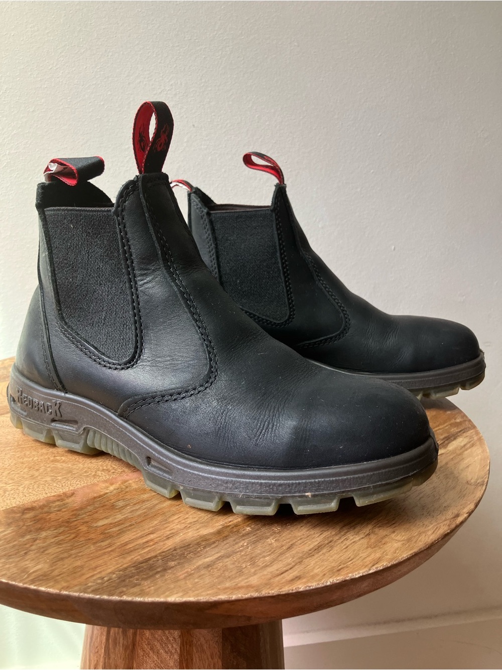 Redback Boots | Men’s Easy Escape Suede Slip On Chelsea Round Toe Work Boots